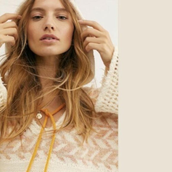Free People Oversized Coastline Hoodie XS NWT - Picture 2 of 11
